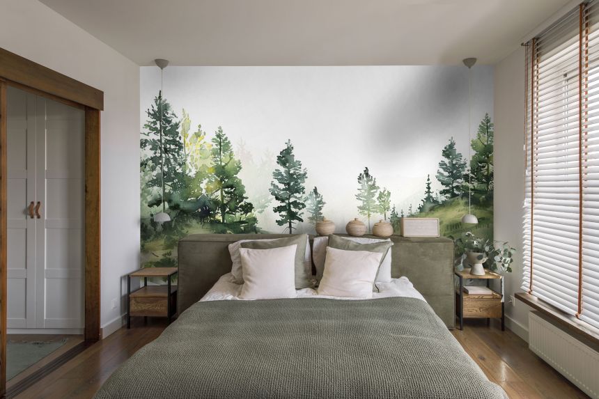 Customized non-woven wall mural, Forest, trees, 10075, Vavex