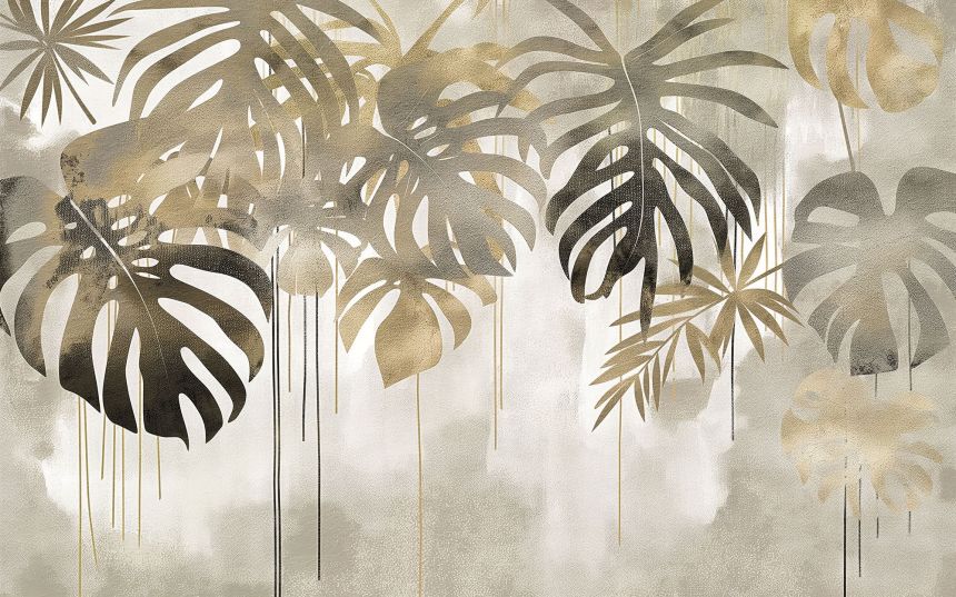 Customized non-woven wall mural, Tropical leaves, 10077, Vavex