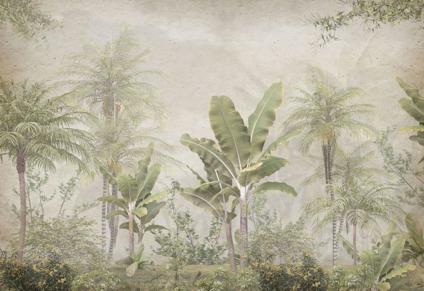 Customized non-woven wall mural, Tropical forest, palm trees, banana trees, 10112, Vavex