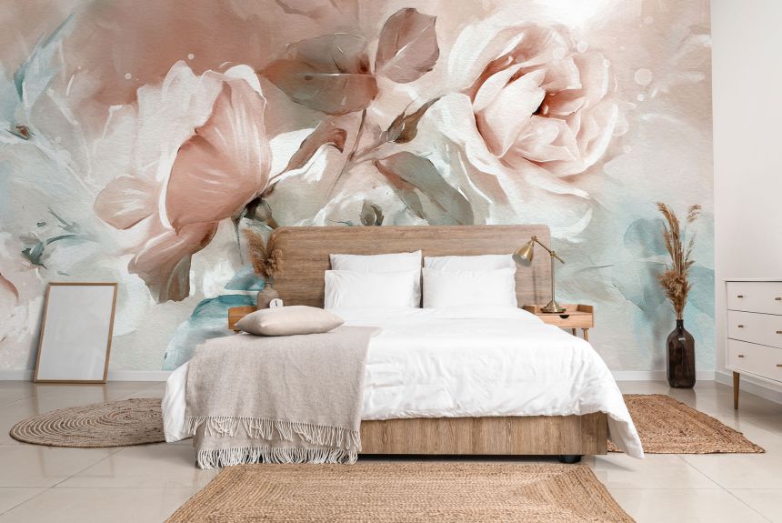 Customized non-woven wall mural, Flowers, roses, 10115, Vavex