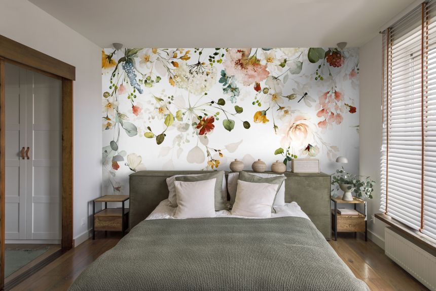 Customized non-woven wall mural, Flowers, 10119, Vavex