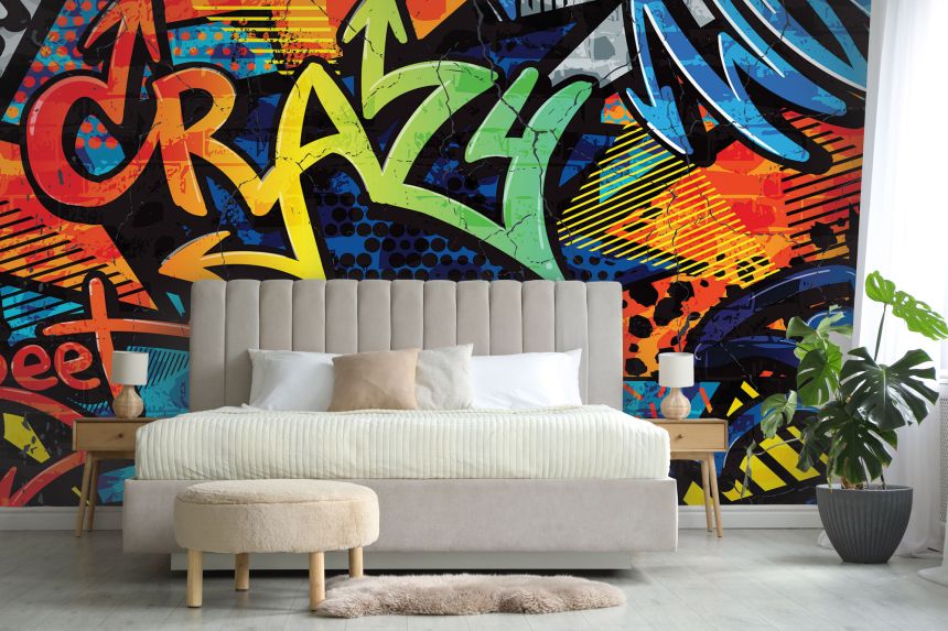 Customized non-woven wall mural, Graffiti, 10125, Vavex