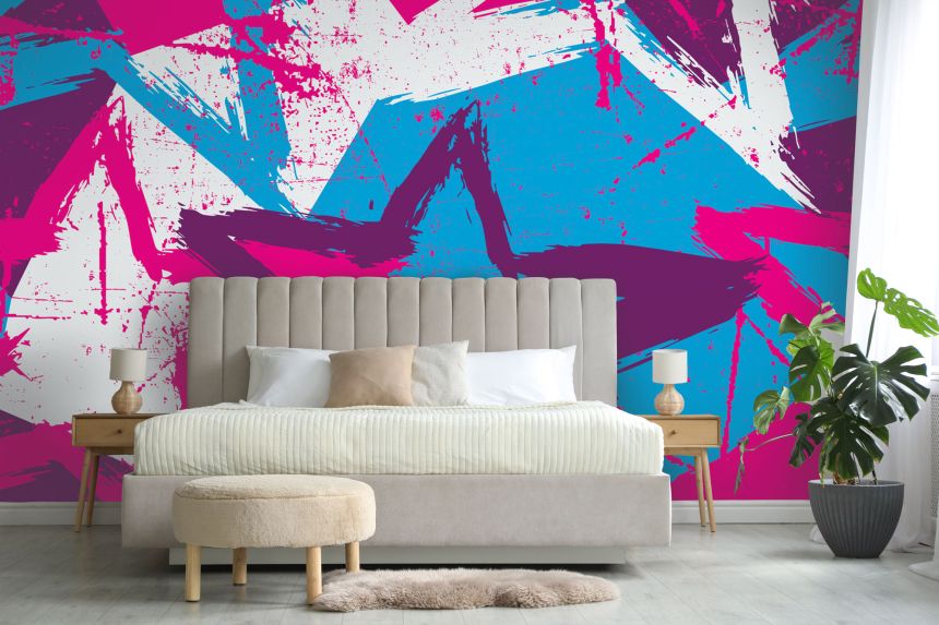 Customized non-woven wall mural, Graffiti, stars, 10130, Vavex