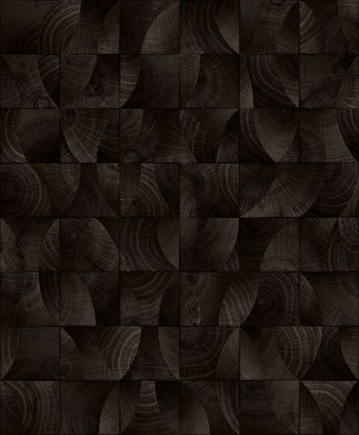Luxury non-woven wallpaper, brown, wood imitation, Z57726, Architexture 2,  Zambaiti Parati