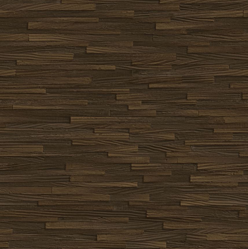 Luxury non-woven wallpaper, brown, wood imitation, Z57731, Architexture 2,  Zambaiti Parati