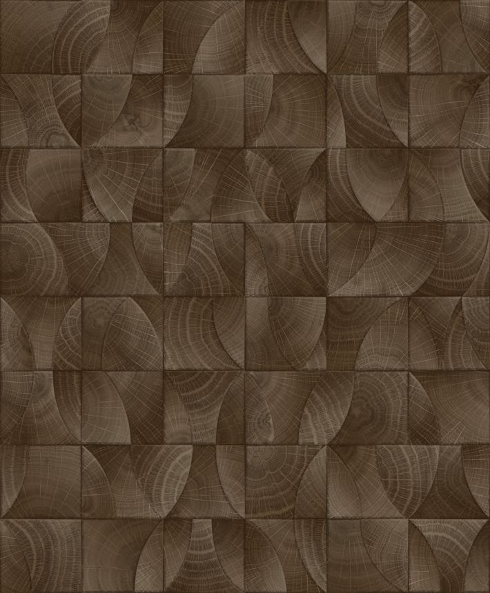 Luxury non-woven wallpaper, brown, wood imitation, Z57732, Architexture 2,  Zambaiti Parati