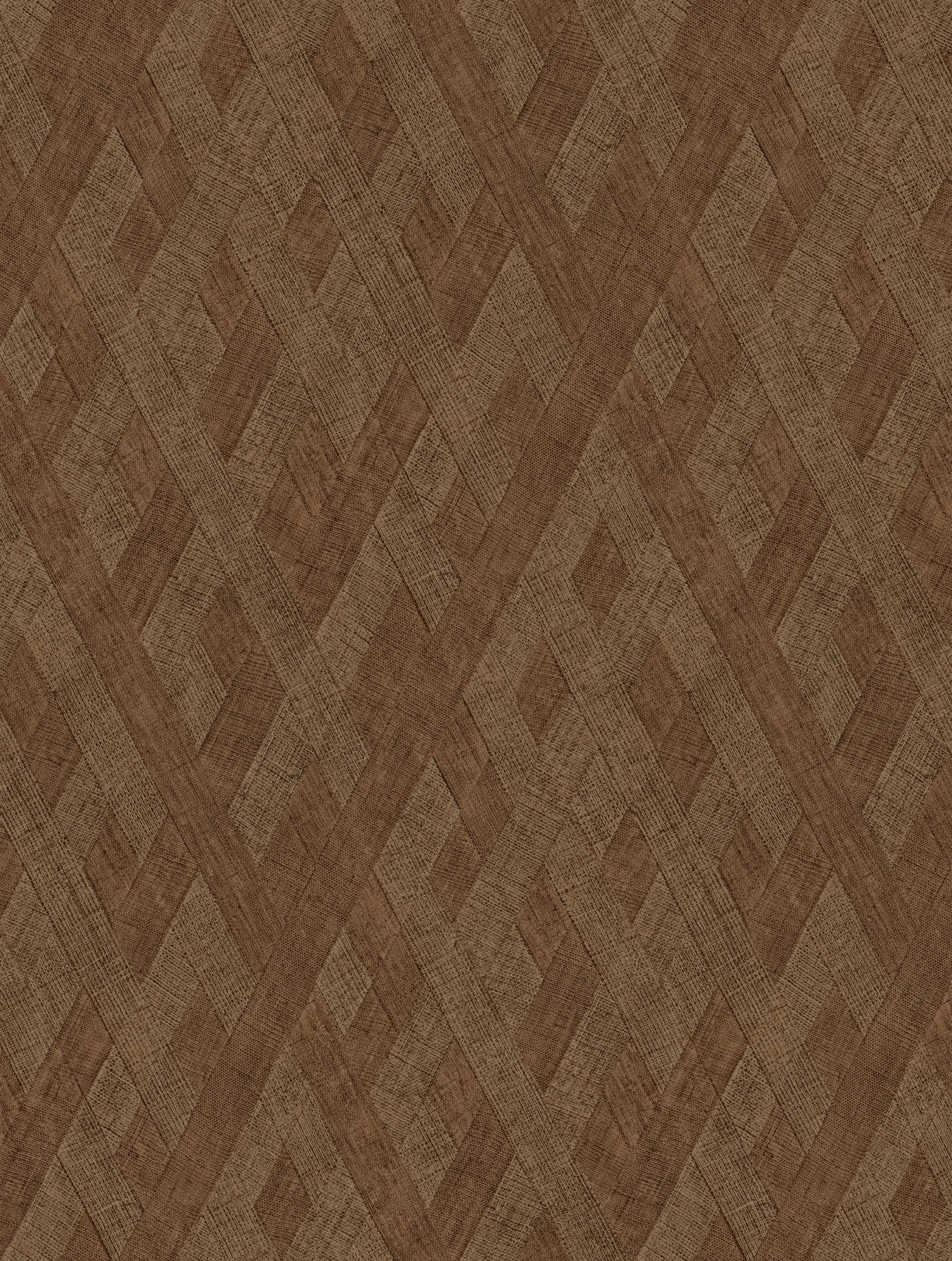 Luxury non-woven wallpaper, brown, fabric imitation, Z57754, Architexture 2,  Zambaiti Parati