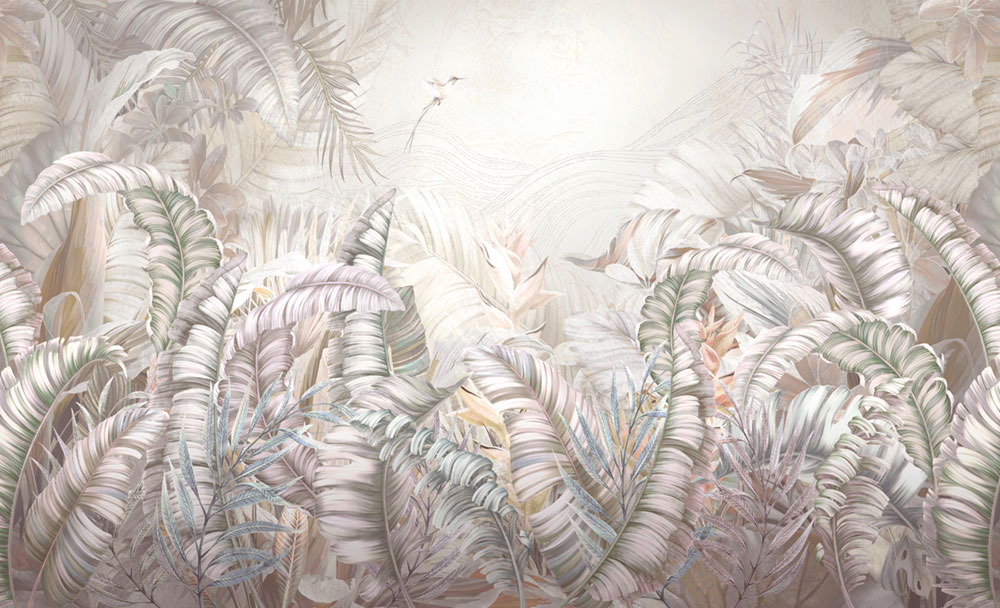 Luxury non-woven wall mural, leaves, Z57772, Architexture 2,  Zambaiti Parati