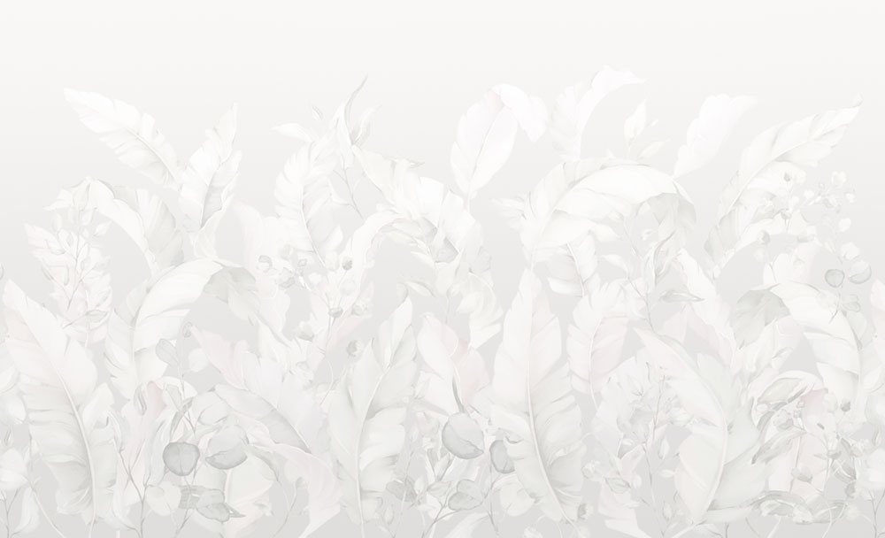 Luxury non-woven wall mural, grey, leaves, Z57773, Architexture 2,  Zambaiti Parati