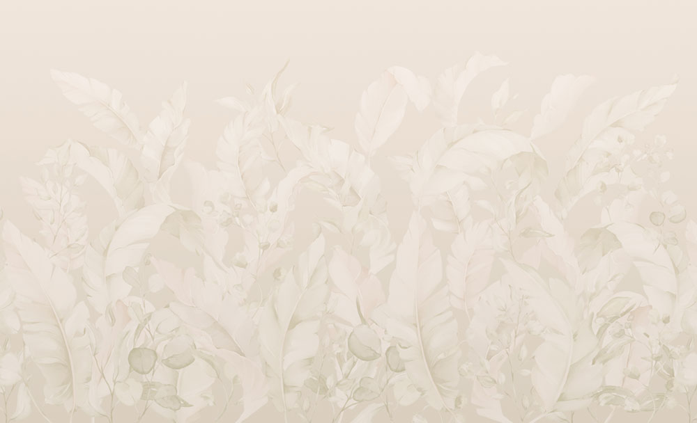 Luxury non-woven wall mural, beige, leaves, Z57775, Architexture 2,  Zambaiti Parati