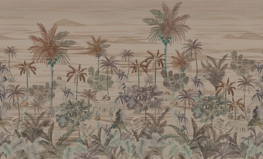 Luxury non-woven wall mural, brown, palm trees, Z57776, Architexture 2,  Zambaiti Parati