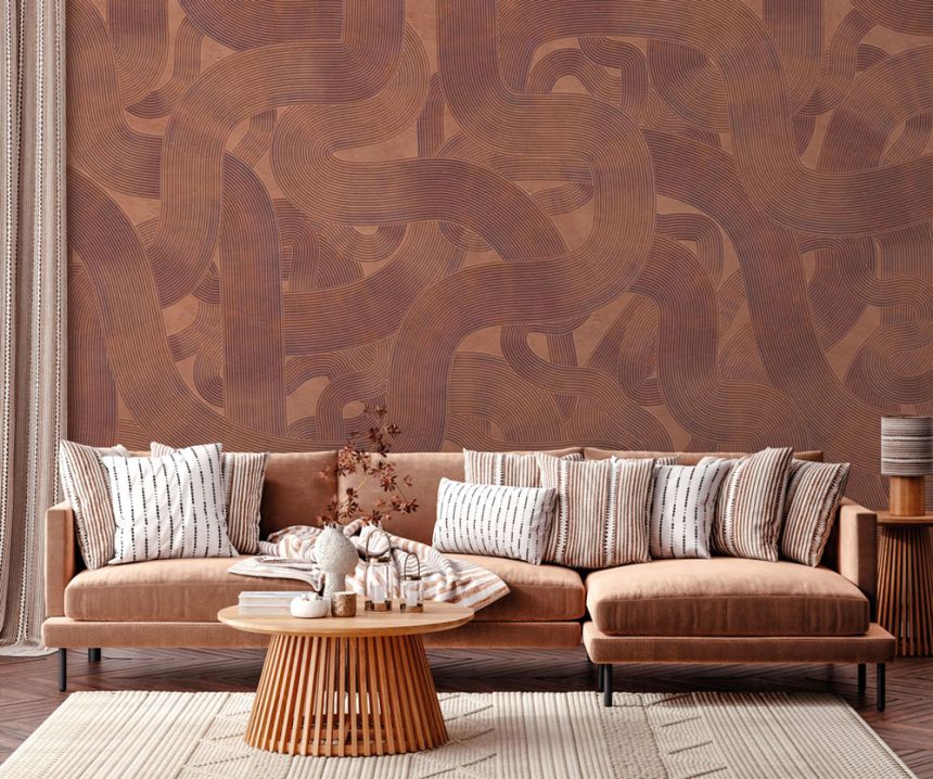 Luxury non-woven wall mural, brown, concrete screed, Z57784, Architexture 2,  Zambaiti Parati