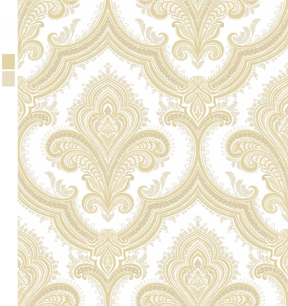 Luxury non-woven baroque wallpaper, cream-beige, 519950, Best Sellers, Design ID