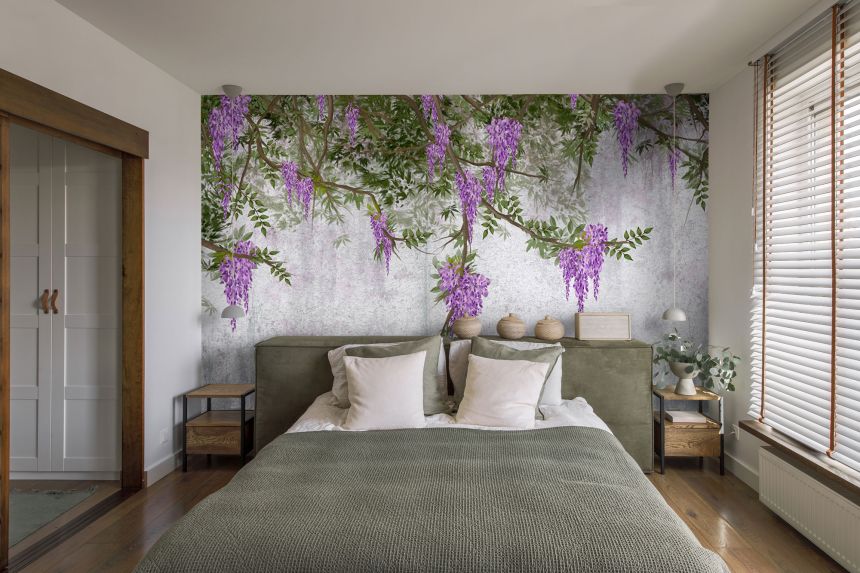 Customized non-woven wall mural, Flowers, Wisteria, 10163, Vavex