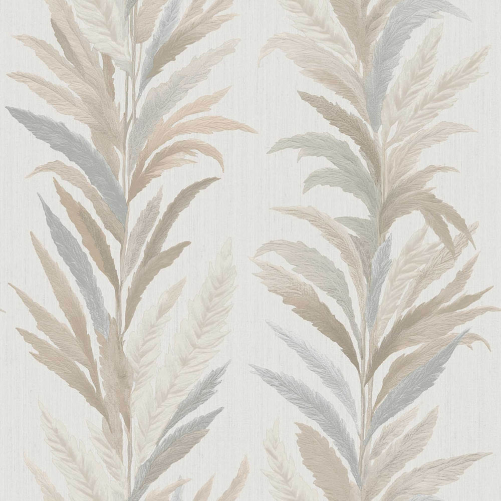Wallpaper, cream-grey, leaves, 35903, Ornamenta, Parato by Cristiana Masi