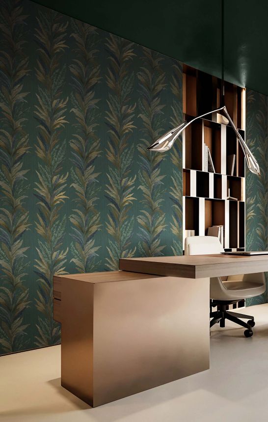 Wallpaper, green, leaves, 35905, Ornamenta, Parato by Cristiana Masi