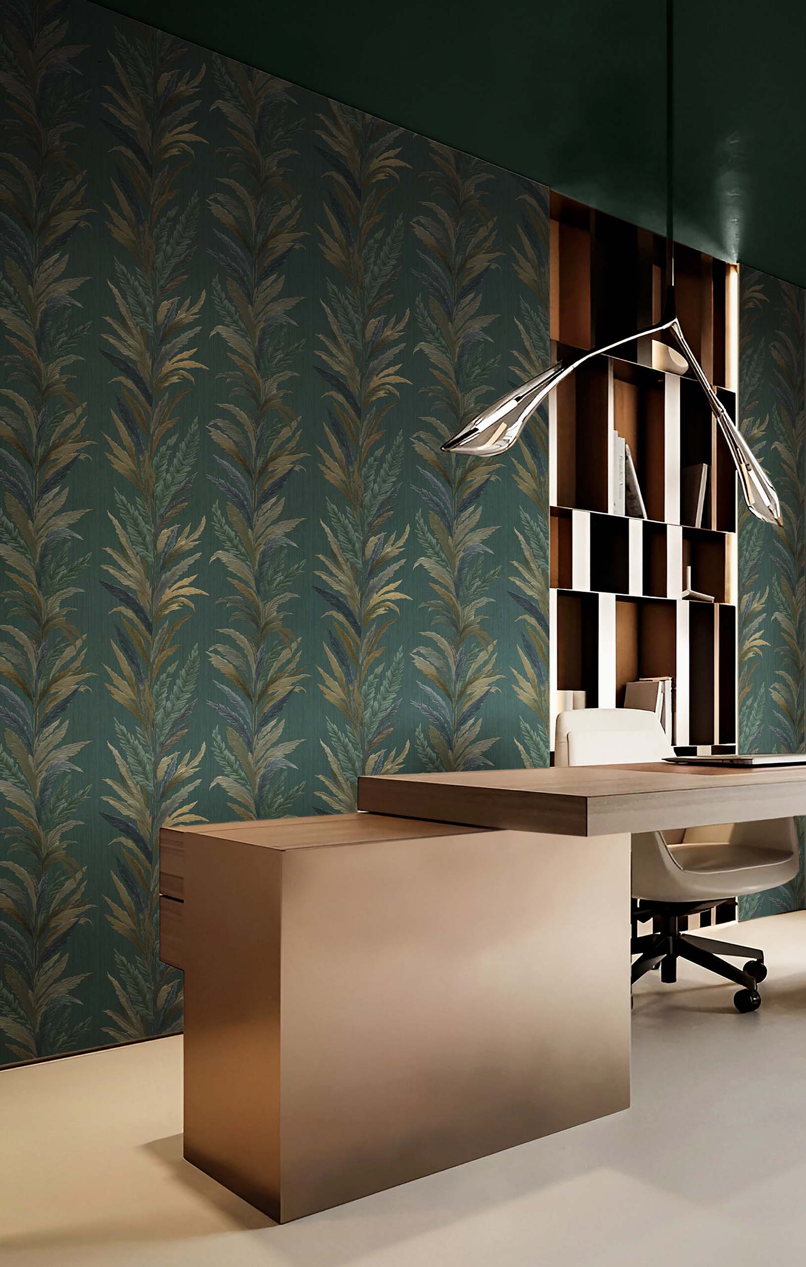 Wallpaper, green, leaves, 35905, Ornamenta, Parato by Cristiana Masi