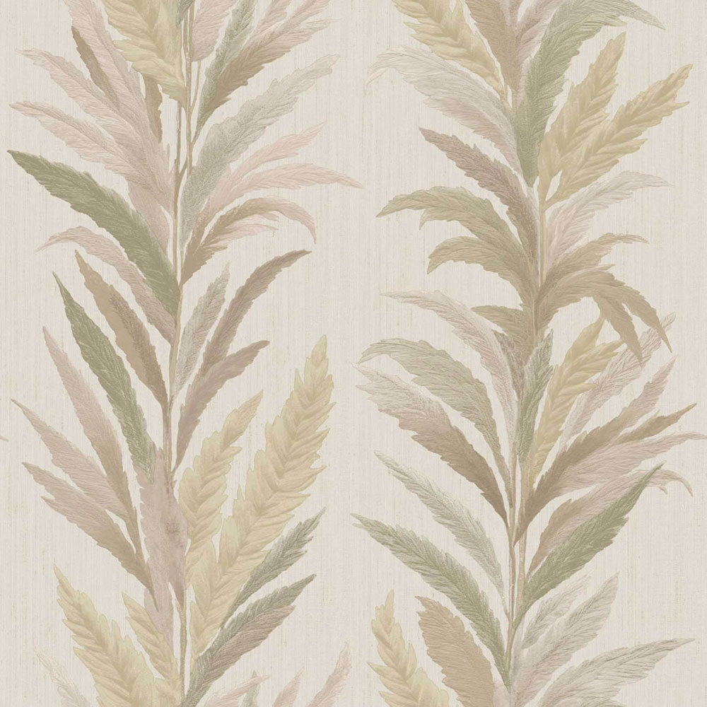 Wallpaper, beige-green, leaves, 35907, Ornamenta, Parato by Cristiana Masi