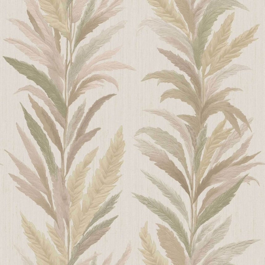 Wallpaper, beige-green, leaves, 35907, Ornamenta, Parato by Cristiana Masi