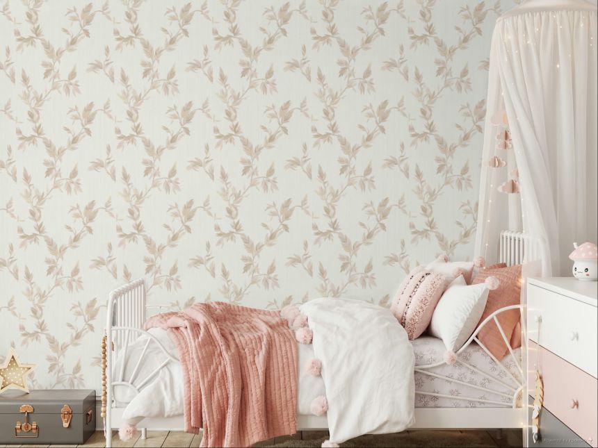 Wallpaper, cream, leaves, 35910, Ornamenta, Parato by Cristiana Masi