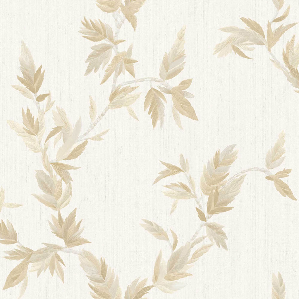 Wallpaper, beige, leaves, 35912, Ornamenta, Parato by Cristiana Masi