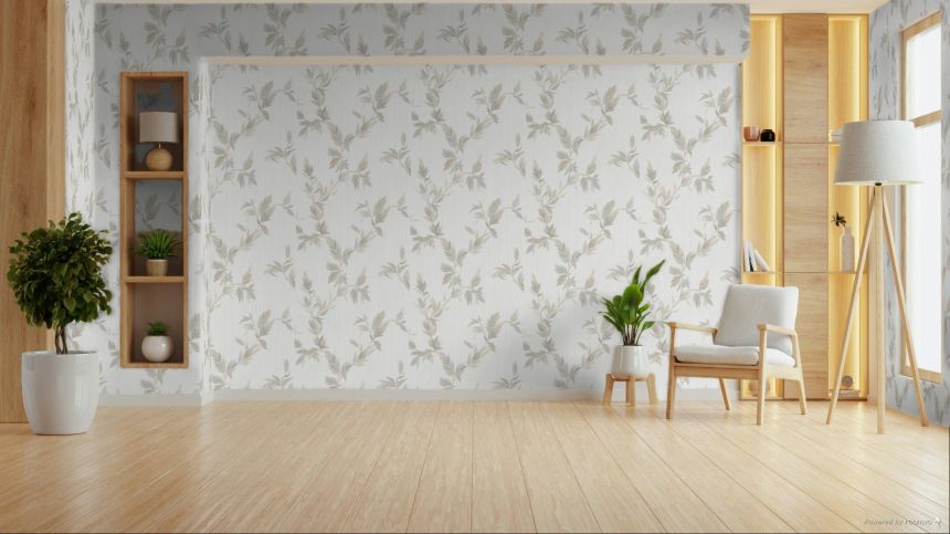 Wallpaper, cream, leaves, 35913, Ornamenta, Parato by Cristiana Masi