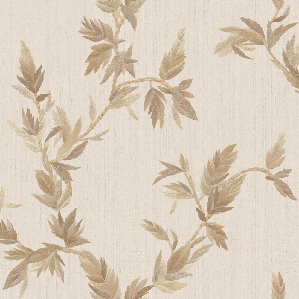 Wallpaper, beige, leaves, 35914, Ornamenta, Parato by Cristiana Masi