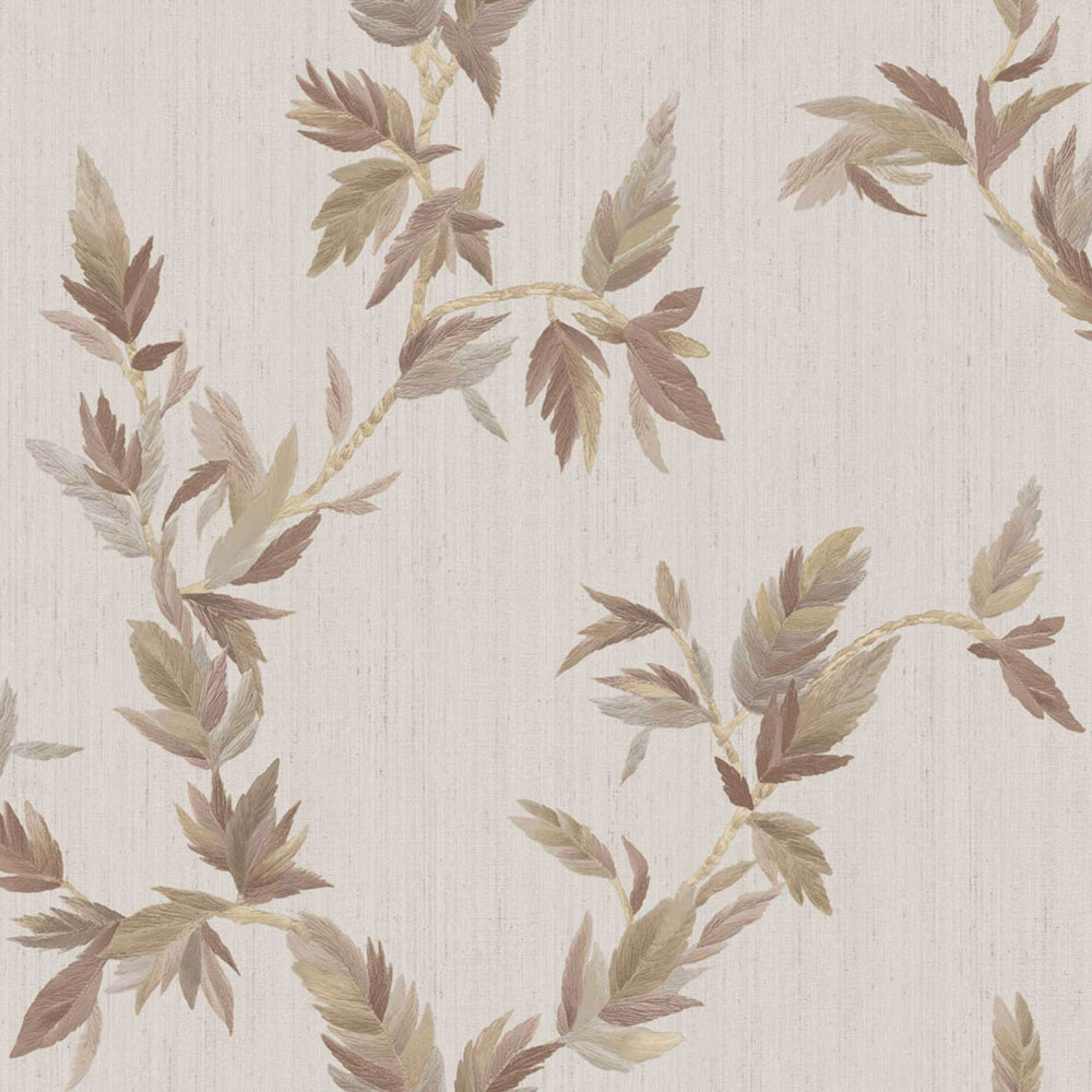 Wallpaper, grey-cream, leaves, 35918, Ornamenta, Parato by Cristiana Masi