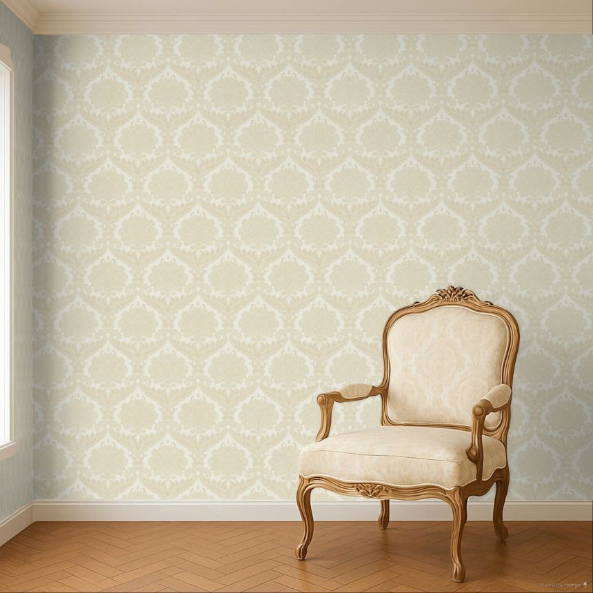 Wallpaper, beige, baroque pattern, 35922, Ornamenta, Parato by Cristiana Masi