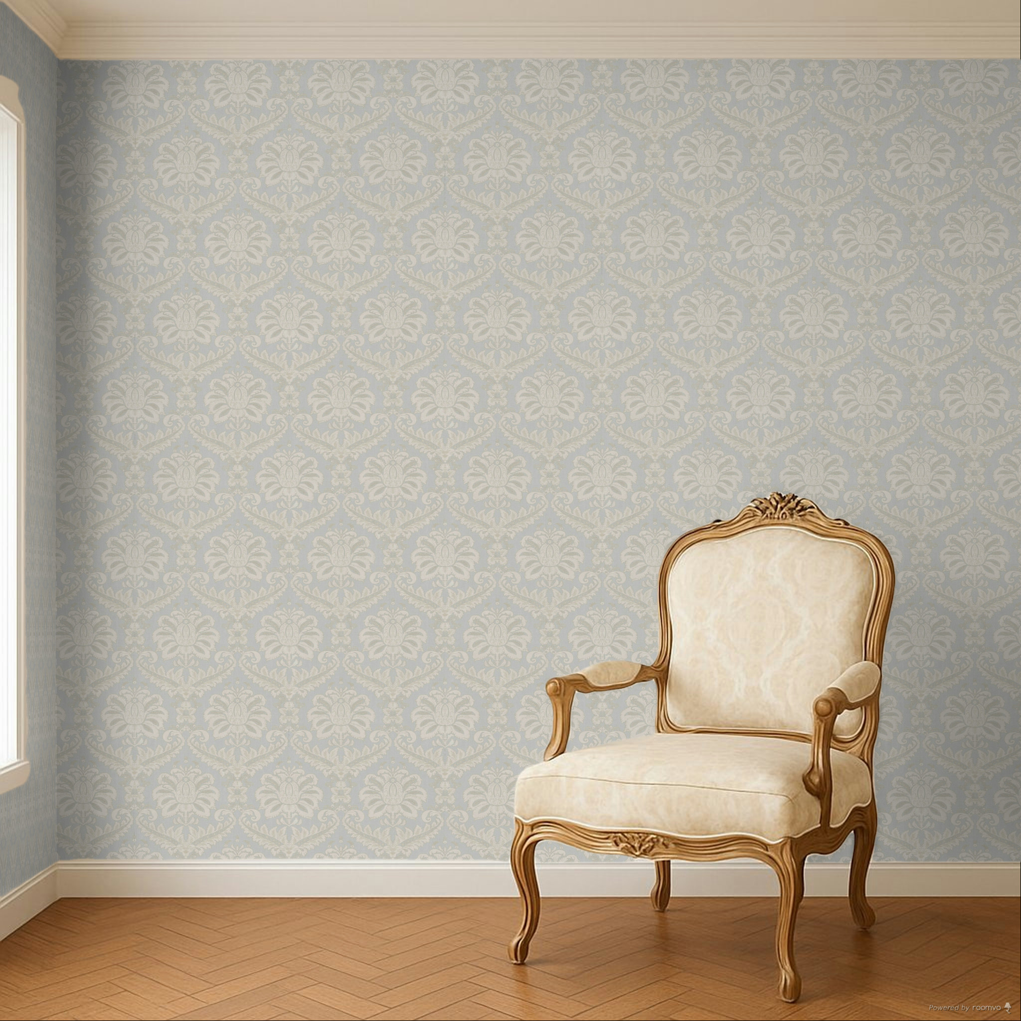 Wallpaper, grey-beige, baroque pattern, 35923, Ornamenta, Parato by Cristiana Masi