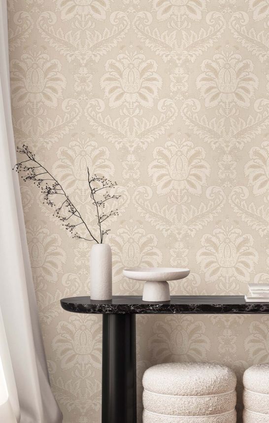 Wallpaper, beige, baroque, 35924, Ornamenta, Parato by Cristiana Masi