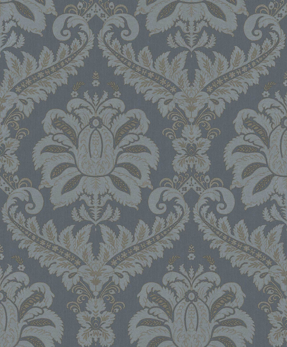 Wallpaper, blue, baroque, 35926, Ornamenta, Parato by Cristiana Masi
