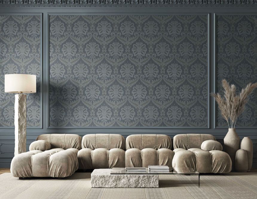 Wallpaper, blue, baroque, 35926, Ornamenta, Parato by Cristiana Masi