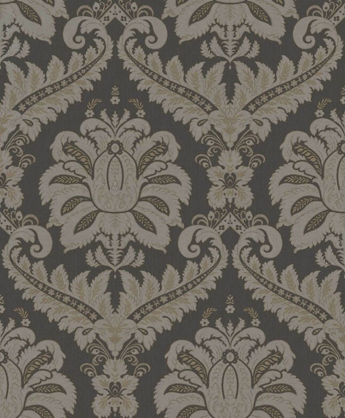 Wallpaper, black-grey, baroque, 35929, Ornamenta, Parato by Cristiana Masi