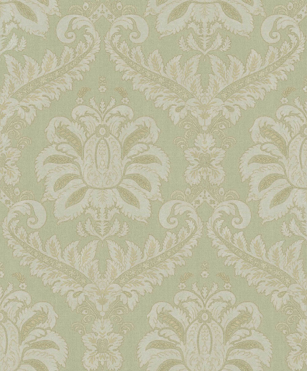Wallpaper, green, baroque, 35935, Ornamenta, Parato by Cristiana Masi
