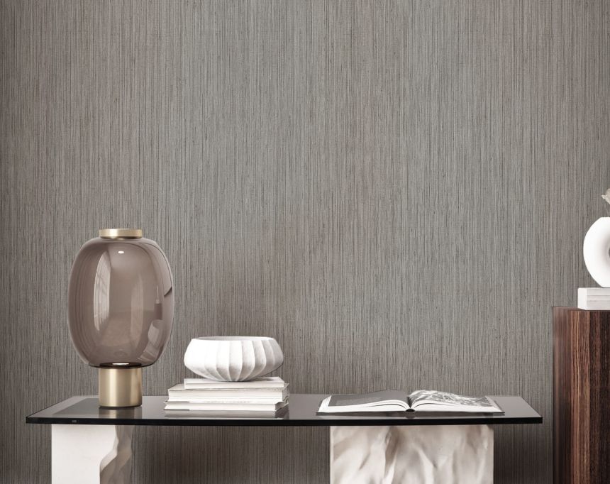 Wallpaper, brown, fabric imitation, 35989, Ornamenta, Parato by Cristiana Masi