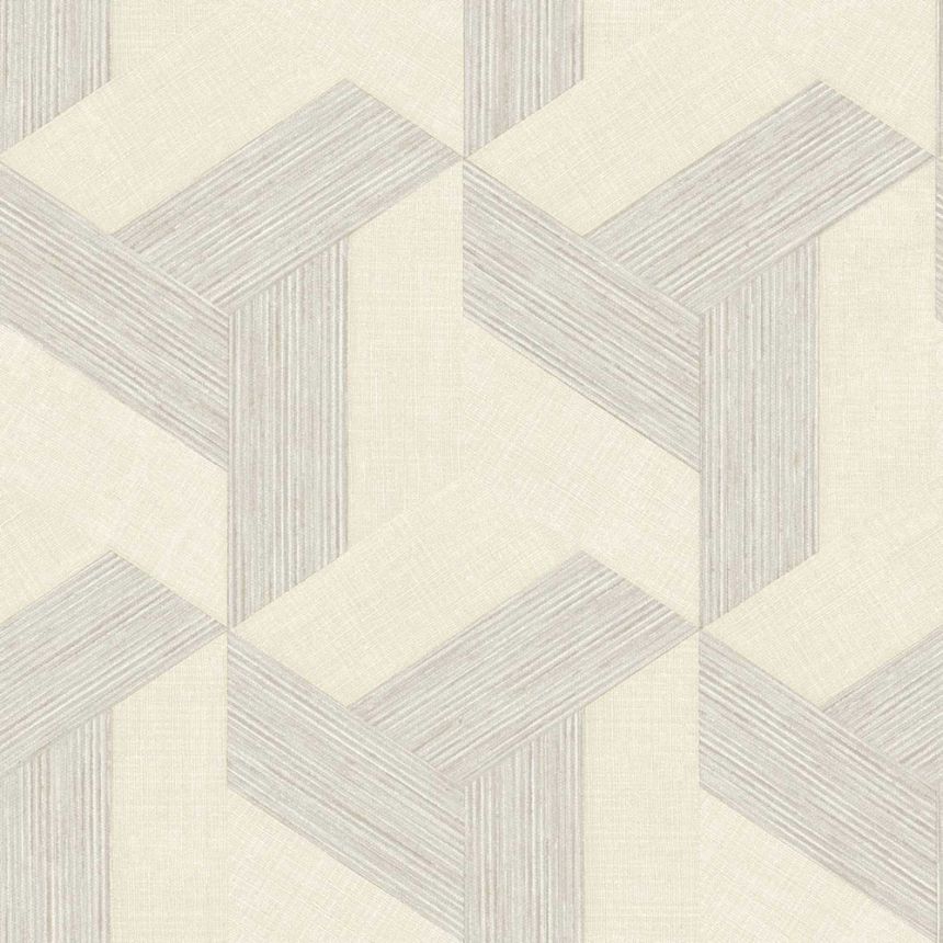 Non-woven wallpaper, geometric, grey-beige, 27501, Sintesi, Cristiana Masi by Parato