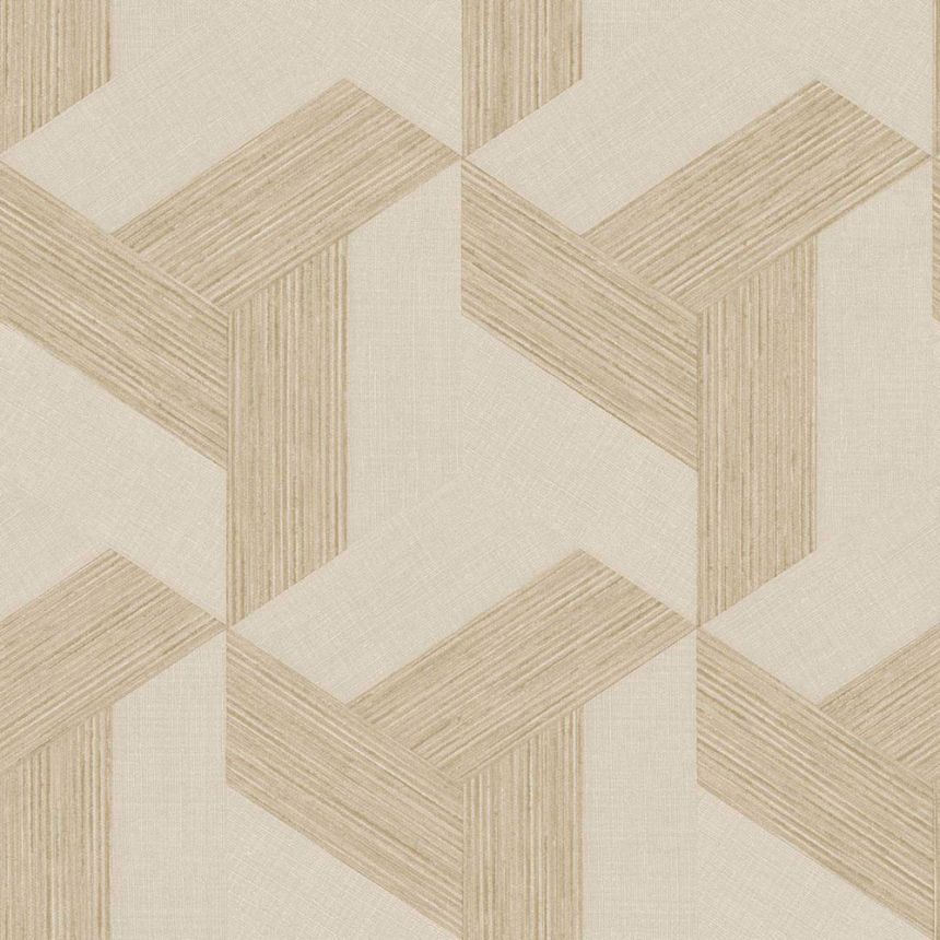 Non-woven wallpaper, geometric, beige, 27502, Sintesi, Cristiana Masi by Parato