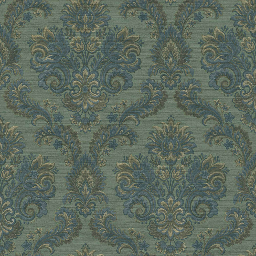 Wallpaper, green, baroque, 35945, Ornamenta, Parato by Cristiana Masi