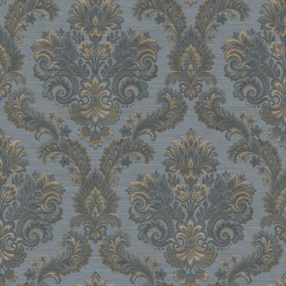 Wallpaper, blue, baroque, 35946, Ornamenta, Parato by Cristiana Masi