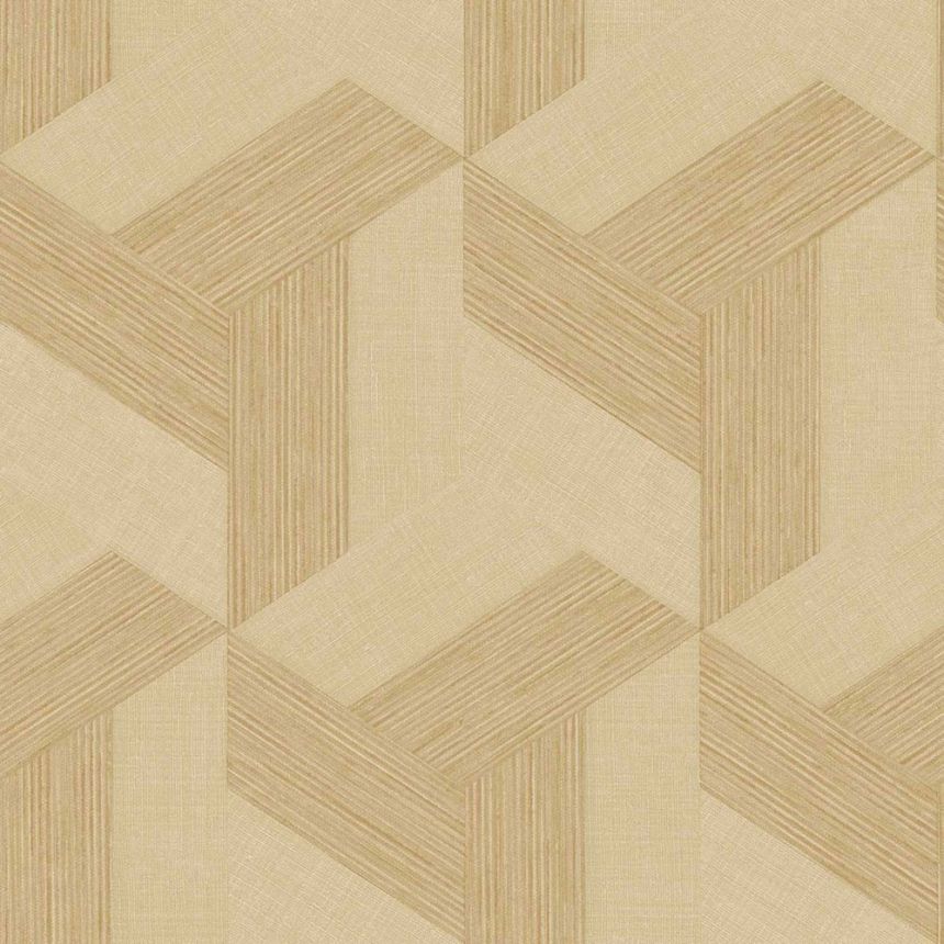 Non-woven wallpaper, geometric, beige, 27503, Sintesi, Cristiana Masi by Parato
