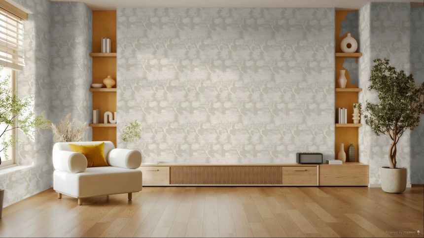 Wallpaper, grey-beige, trees, 35951, Ornamenta, Parato by Cristiana Masi