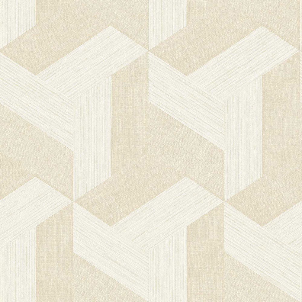 Non-woven wallpaper, geometric, beige, 27507, Sintesi, Cristiana Masi by Parato