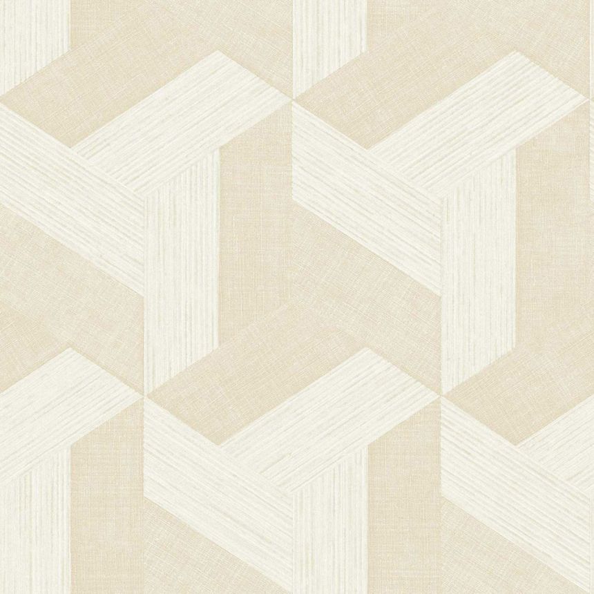 Non-woven wallpaper, geometric, beige, 27507, Sintesi, Cristiana Masi by Parato