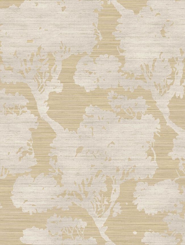 Wallpaper, ochre-beige, trees, 35952, Ornamenta, Parato by Cristiana Masi