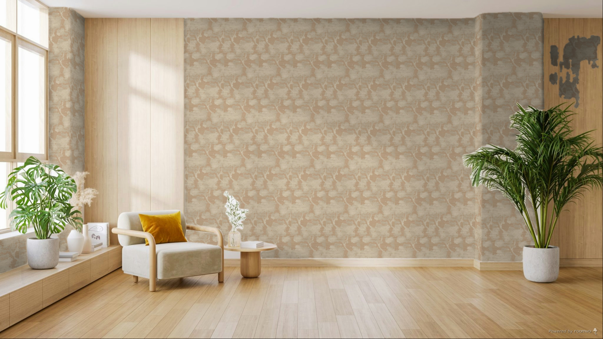 Wallpaper, brown-beige, trees, 35954, Ornamenta, Parato by Cristiana Masi