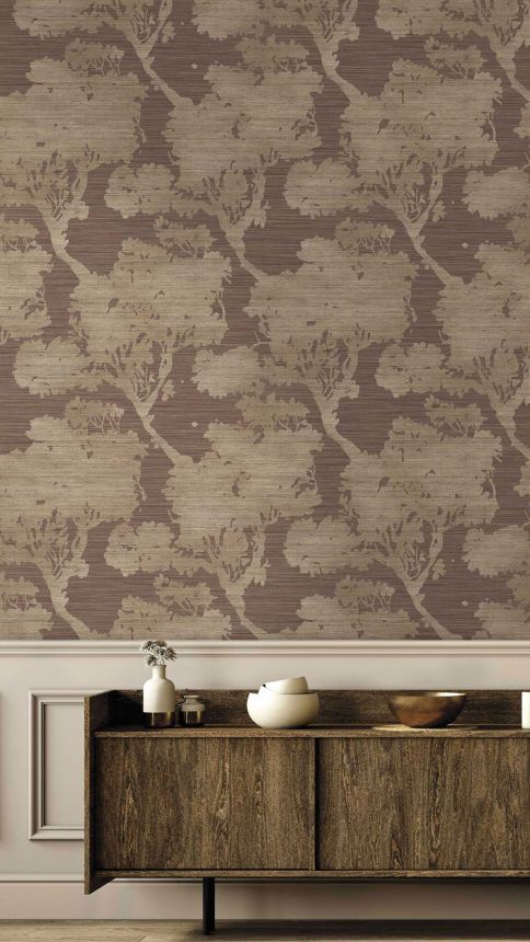 Wallpaper, brown-purple, trees, 35958, Ornamenta, Parato by Cristiana Masi