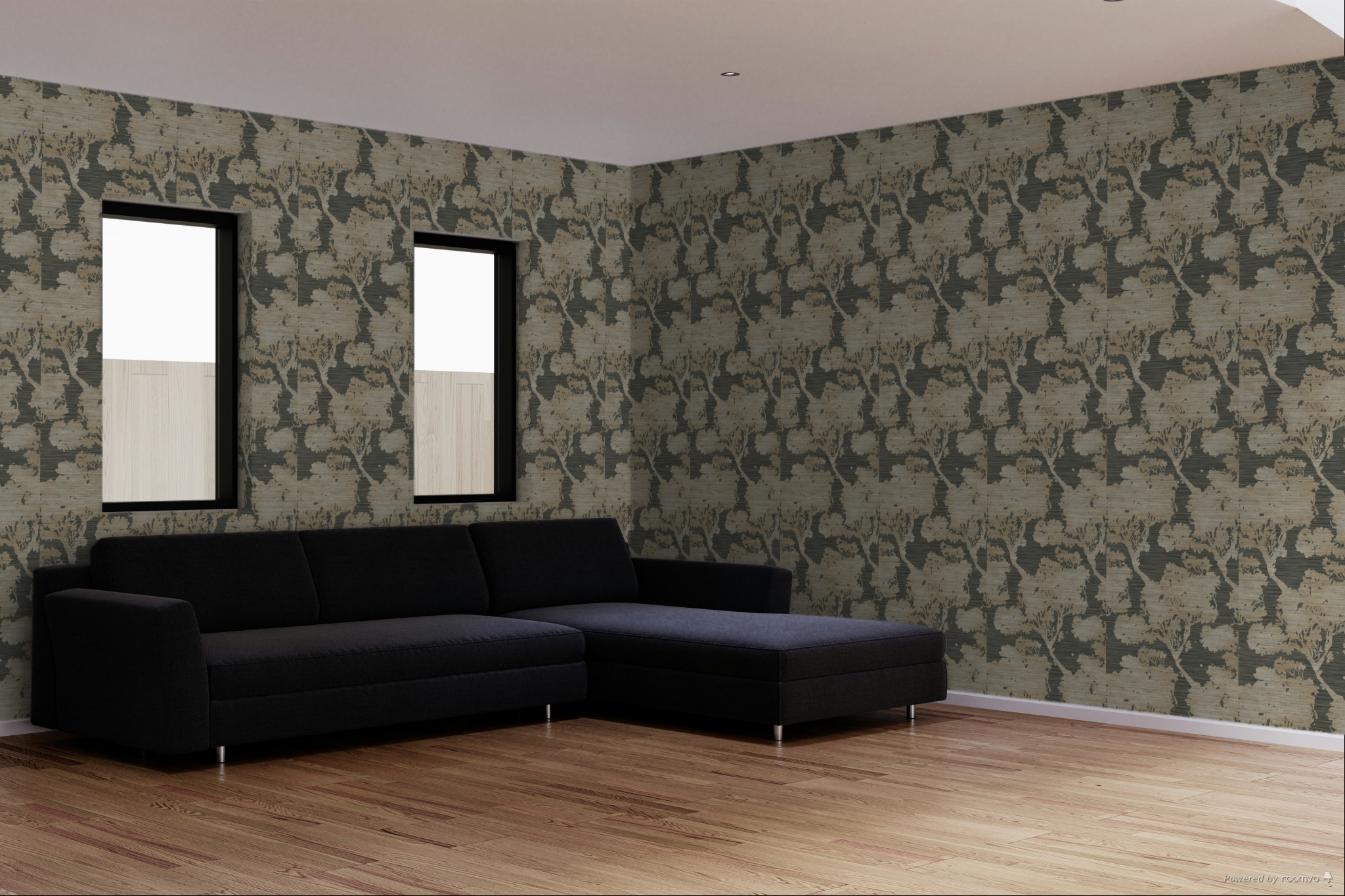 Wallpaper, brown-grey, trees, 35959, Ornamenta, Parato by Cristiana Masi