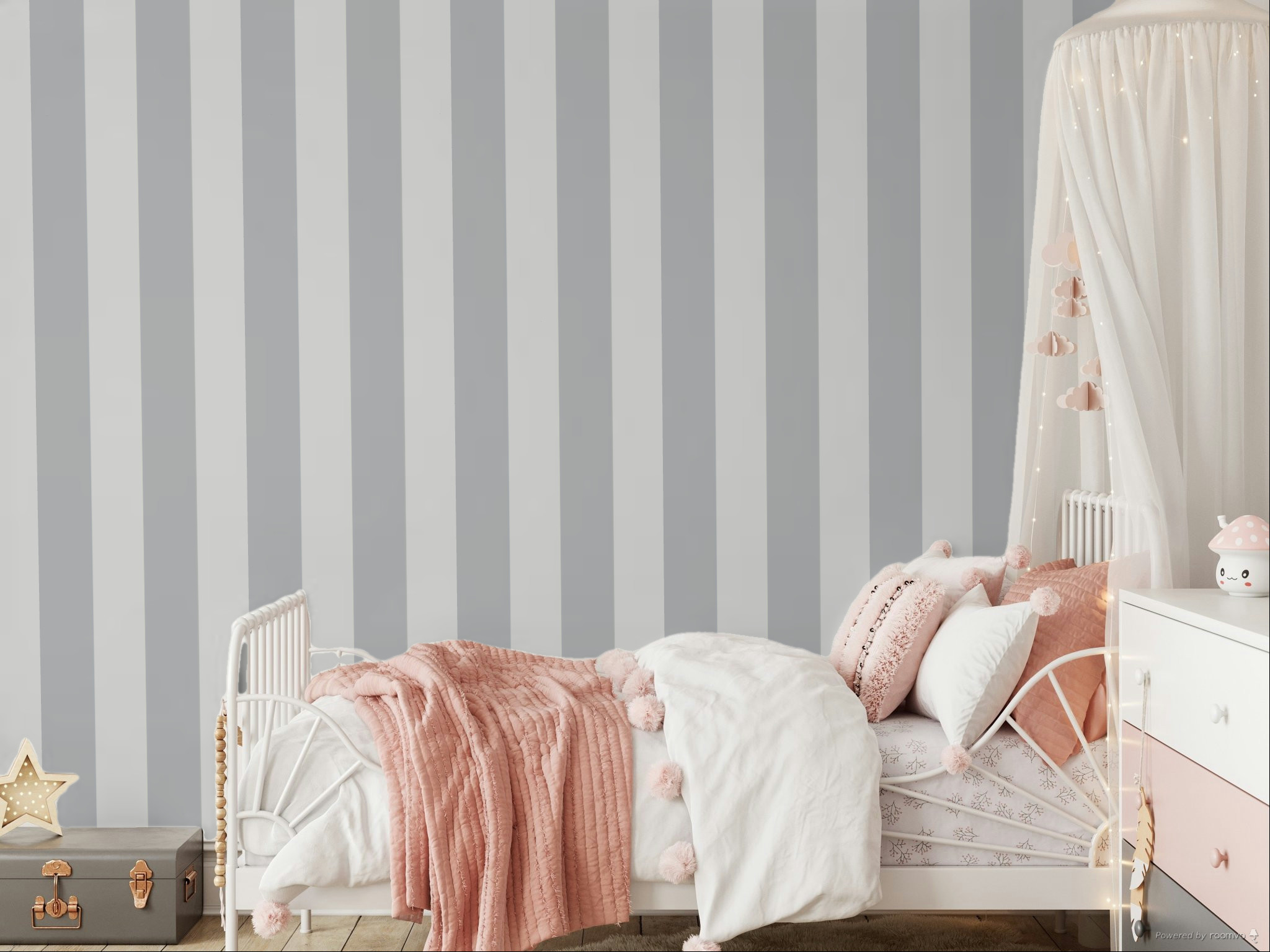 Wallpaper, grey-beige, stripes, 35963, Ornamenta, Parato by Cristiana Masi
