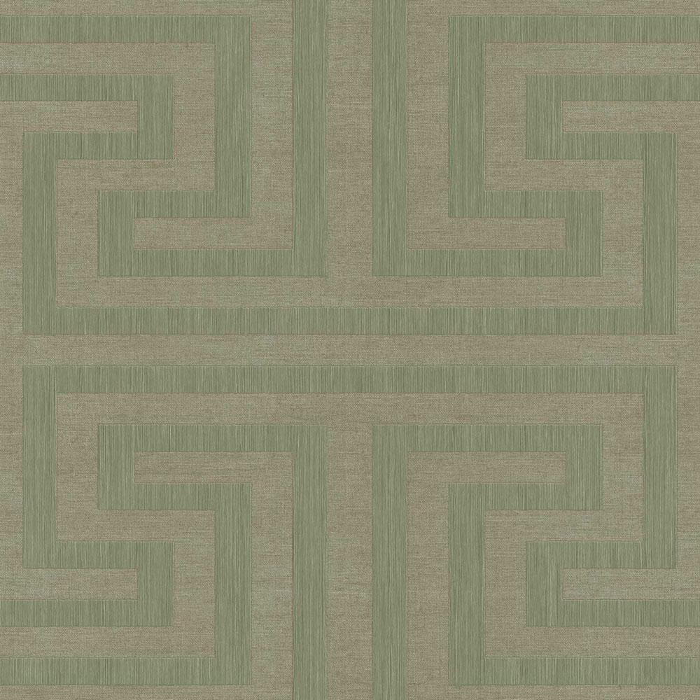 Non-woven wallpaper, geometric, green, 27515, Sintesi, Cristiana Masi by Parato